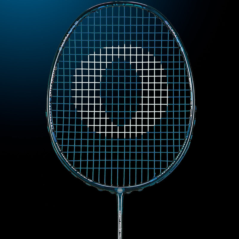 OLIVER EXTREME 69 Light Badminton Racket, dark blue racket on a dark blue background