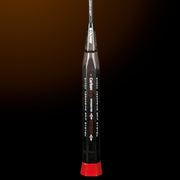 OLIVER EXTREME 69 Power Badminton Racket, dark grey grip on a dark brown background