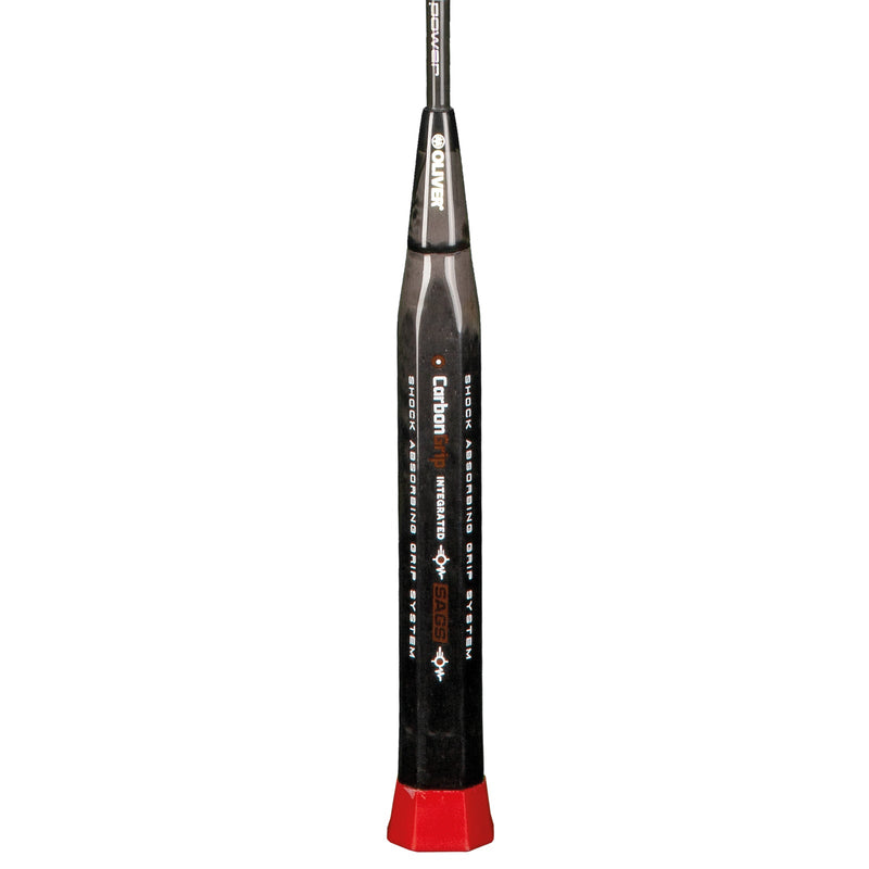 OLIVER EXTREME 69 Power Badminton Racket, dark grey grip on a white background