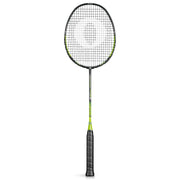 OLIVER Badminton Racket Model Fetter Smash 6, black racket with green design and black grip against a white background