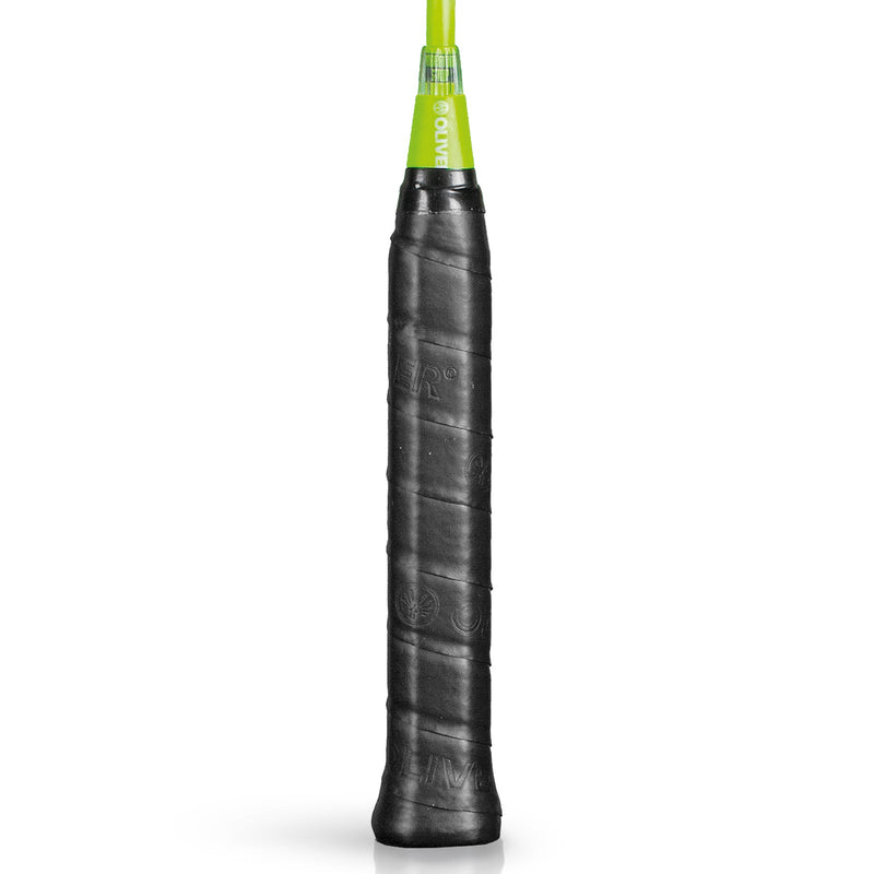 OLIVER Badminton Racket Model Fetter Smash 6, black grip against a white background