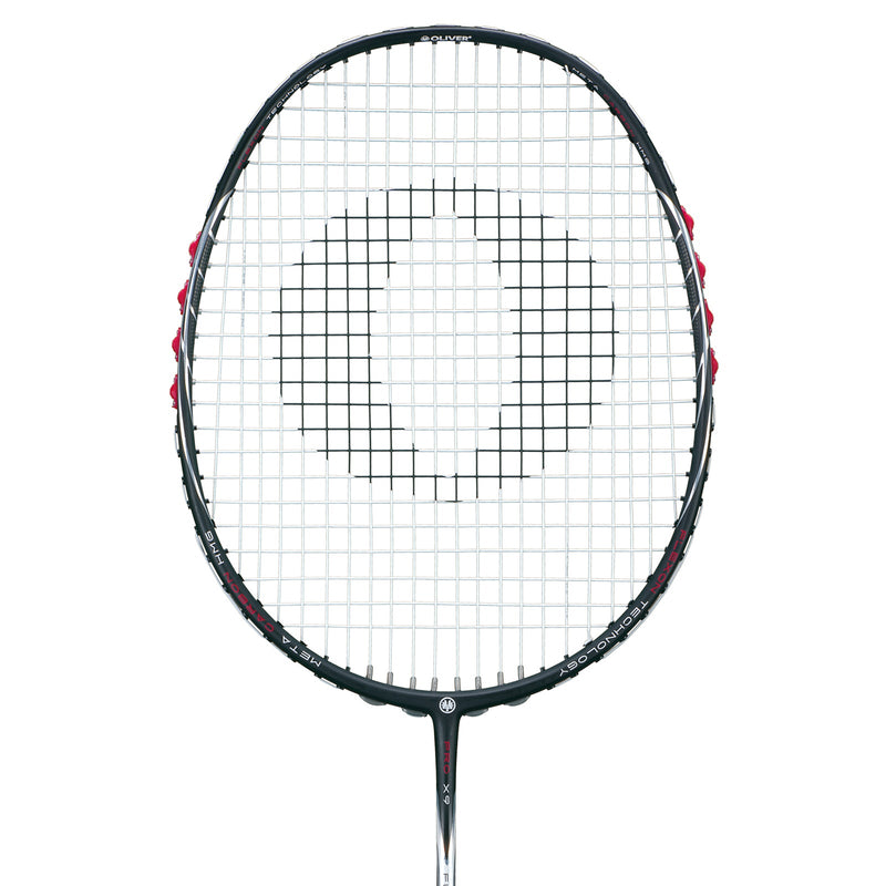 OLIVER Phantom X9 Badminton Racket, black and white racket on a white background