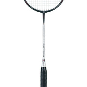 OLIVER Phantom X9 Badminton Racket, black and white racket with black grip on a white background