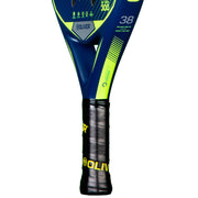 OLIVER AIR MAX 300 Padel Racket, blue with yellow design on a white background