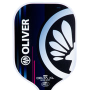 OLIVER Delta XL Lite Pickleball Paddle Purple/Pink, black with white and pink design on a white background