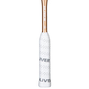 OLIVER APEX 320 CE Squash Racket, white grip on a white background