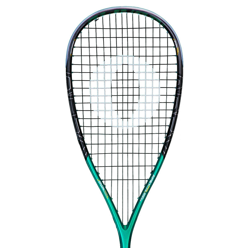 OLIVER APEX 920 CE Squash Racket, mint green racket on a white background