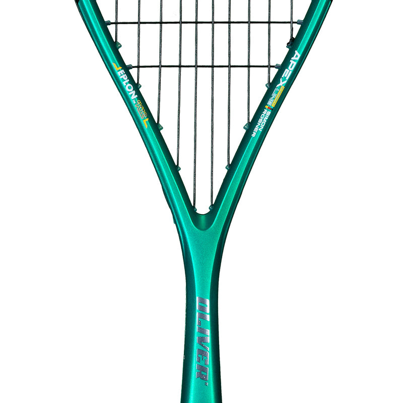 OLIVER APEX 920 CE Squash Racket, mint green racket on a white background