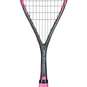 OLIVER Fuchsia Squash Racket, black and pink squash frame on a white background