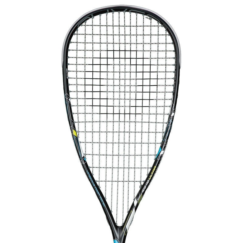 OLIVER Squash Racket Model ICQ 110 Ultra, black racket against a white background