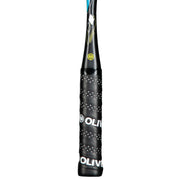 OLIVER Squash Racket Model ICQ 110 Ultra, black grip against a white background