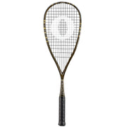 OLIVER ORC-A Supralight Squash Racket, black racket with black grip on a white background