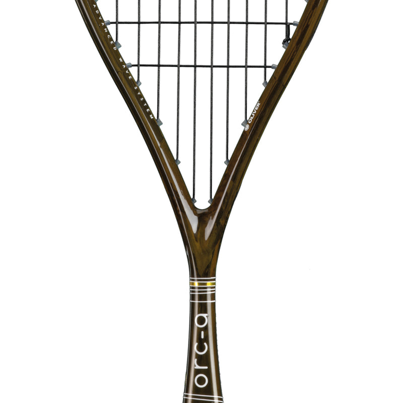 OLIVER ORC-A Supralight Squash Racket, black racket on a white background