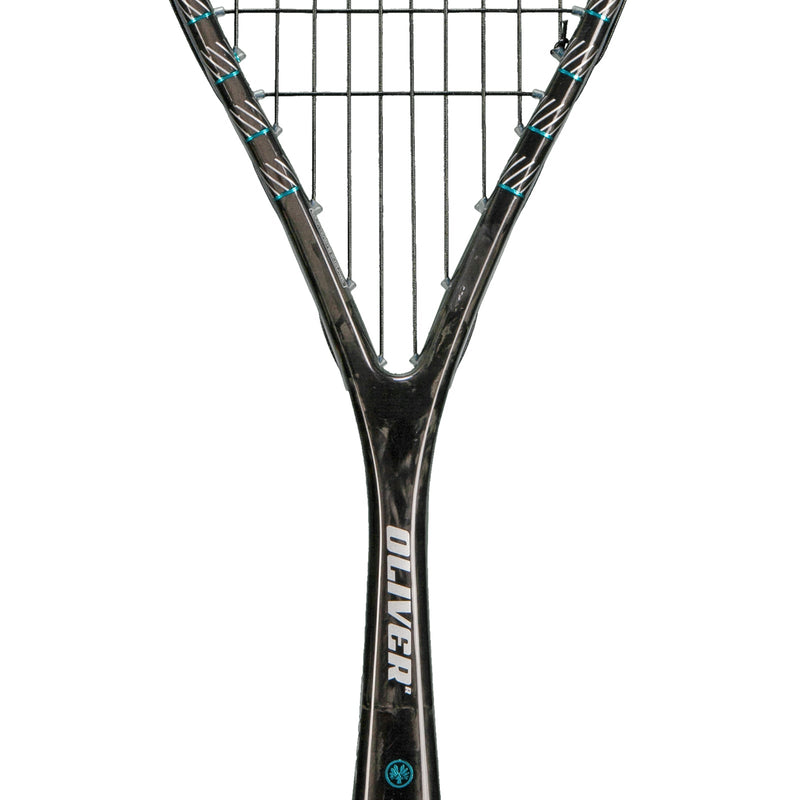 OLIVER Pure 6 Squash Racket, black racket on a white background