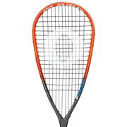 OLIVER Racer 4 Squash Racket, black racket with orange frame on a white background