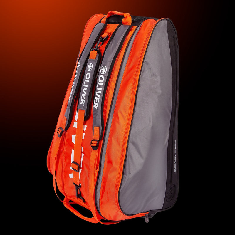 Silver-orange OLIVER Gearbag sports bag with carrying straps, ideal for transporting sports equipment