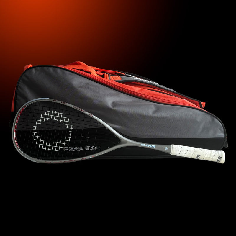 Silver-orange OLIVER Gearbag sports bag with carrying straps, ideal for transporting sports equipment