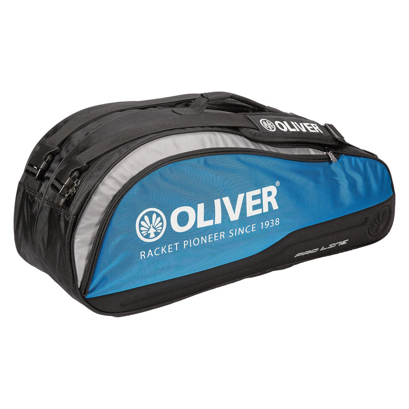 OLIVER Top Pro Line Racket Bag, blue-grey with black and light blue accents, ideal for badminton and squash gear